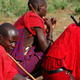 A forum of Moran — young adult Masai men — in Magadi, Kenya, in 2013 (Anja Legtenberg)